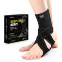 Bukihome Adjustable AFO Foot Drop Brace - Foot Support for Walking with Shoes, Socks, or Barefoot - Relieves Foot Drop, Plantar Fasciitis, Stroke & MS Recovery - Unisex, Include Left and Right