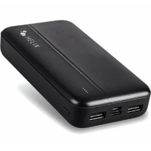 Helix 18,000 mAh Power Bank - For Universal, Mobile Device - - 2 x USB - Black (ETHPB20)