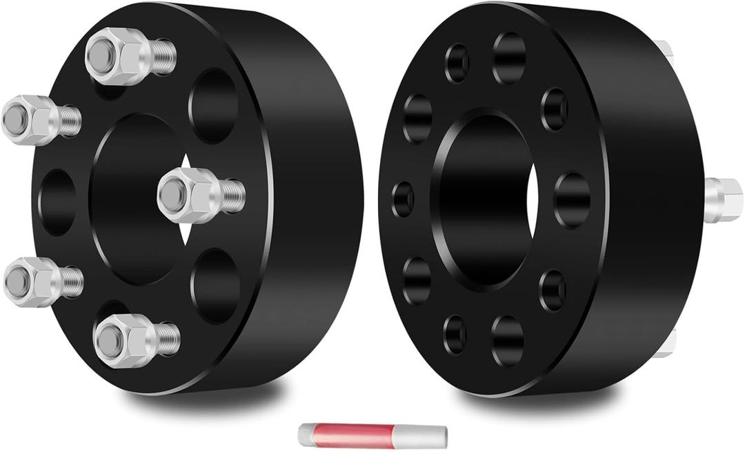 ECCPP 2PCS 50mm 2" Lug centric Wheel Spacers 5 lug 5x4.75 to 5x4.75 70.5mm Fit for 1987-2005 for Chevrolet Blazer 1982-2003 for Chevrolet Camaro 1984-2013 for Chevrolet Corvette with 12x1.5 Studs