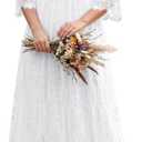 Plus Size Wedding Dress Boho - Maxi Bridal Shower Bohemian Formal Lace Long Dresses (White), 18 Plus
