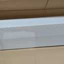 Baseboarders Basic Series 4 ft (48 in) Galvanized Steel Slip-On Baseboard Heater Cover, Rust Resistant, White, for Hydronic Hot-Water Systems