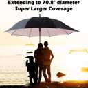 LANBRELLA Golf Umbrell 72/80 Inch Extra Large Oversize Windproof Stick Umbrella