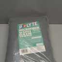 POLYTE 430 GSM Microfiber Oversize Quick Dry Lint Free Bath Towel, 60 x 30 in, 4 Pack (Waffle Weave) (Gray)