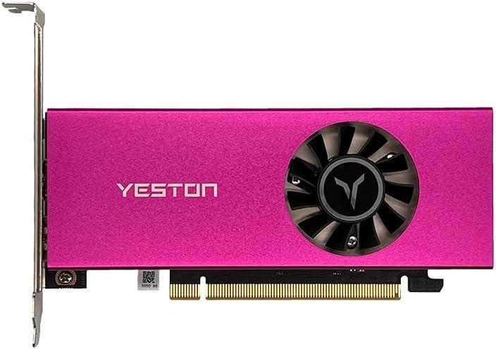 Yeston GeForce RTX 3050 6GB GDDR6 Low Profile Graphics Card for Gaming PC Mini Small Form Factor SSF Slim Low Profile Design(Equipped with a Half Height Shifter)