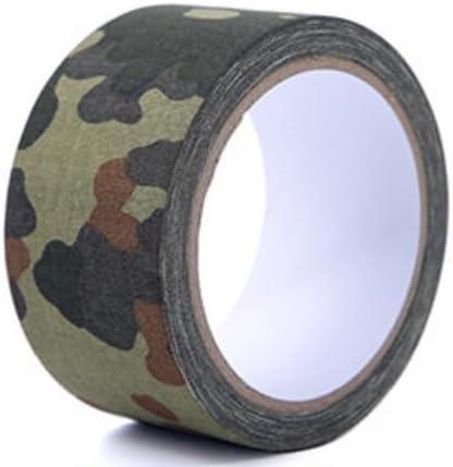 PLAXIARY 5cm x 10m Strong Adhesive Protective Camouflage Tape Camo Wrap Tape Camo Duct Tape Non Reflective Camouflage Fabric Tape for Outdoor Hunting Camping