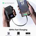 INIU 20000mAh Laptop Power Bank, Ultra Compact 65W PD Dual Fast Charging Portable Charger, Flight-Safe Battery Pack with USB C Cable for Travel MacBook iPad Tablet Switch iPhone 17 16 Pro Samsung S25