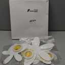 19 Pcs Daisy Bee Cutout Bulletin Board Decorations Daisy Paper Flower Wall Decor Bee Party Supplies 13 Flowers with Leaves 6 Bee Cutouts Decorations for Birthday Bridal Wedding Classroom Craft (White)