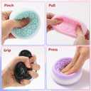 3Pcs Taba Fidget Squishy Toys, Ultra Soft Stress Relief Toys for Kids Adults, Kawaii Cute Cookies Squeeze Sensory Toys, Decompression Anxiety Relief Party Favors Gifts for Girls & Boys