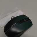 RAPIQUE Bluetooth Wireless Mouse  Bluetooth 5.1 & 2.4G Dual Connectivity, Rechargeable USB-C, Silent Click, Ergonomic 6-Button for Windows/macOS/Android/iOS/Laptop/MacBook(Green-to-Black)