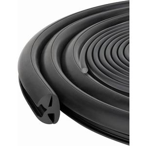 Dense Rubber Window Locking Gasket Weather Stripping Window Seal, Tow - Piece Locking Action (Inline) 30Feet