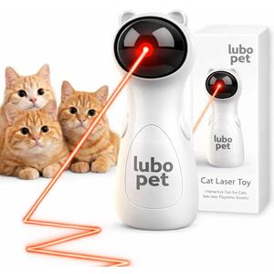 Automatic Cat Laser Pointer Toy, Random Trajectory Motion-Activated Laser Pointer Cat Toy for Indoor Cats | 4 Speed Modes, Adjustable Angles, Interactive Lazer Pointer Cat Toy for Happy & Healthy Pet