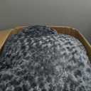 KSIIA Washable Dog Bed Deluxe Plush Dog Crate Beds Comfy Kennel Pad Anti-Slip Pet Sleeping Mat for Large, Jumbo, Medium, Small Dogs Breeds, 47" x 29", Dark Grey