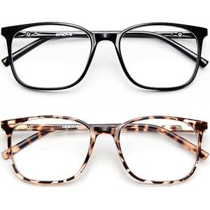 Ultralight Blue Light Glasses for Women - up to 99% Protection Computer Glasses for All Day Comfort - Anti UV Glare & Eyestrain, 1 Pack
