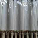 MBJZSL White Paper Umbrellas, 23.6 Inch Paper Parasol Umbrellas Chinese Japanese Style DIY Umbrellas Decorative Vintage Decor for Wedding Props 121 Pieces