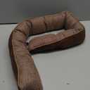 Marwood Under Door Draft Stopper 48 inch Wind Stopper for Door & Window, Weighted French Air Draft Stopper Front Door Snake Noise Blocker for Bottom of Door with Hanging Loops - Brown