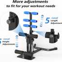 DERACY Squat Machine, Adjustable Leg Workout Equipment, Deep Squat Machine for Women Men, Glutes Exercise Machine for Home Gym