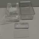 2 Pack Acrylic Organizers Cases Jewellery Storage Box 60 Pack PVC Clear Jewelry Anti Oxidation Zipper Bags for Packaging Earring Rings Necklace Large Space Jewellery Case Anti-oxidation Bag