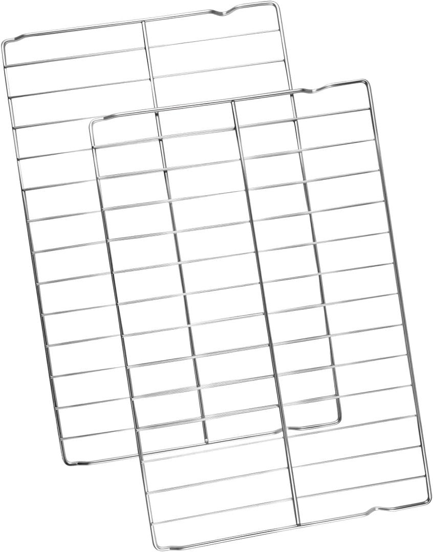 Upgraded 2 Pcs W10256908 Oven Rack Replacement Fit for Whirlpool Maytag Kenmore, 304 Stainless Steel Range Oven Rack Replace AP6017994 PS11751295 W10138079 W10179196, 24 x 15.75 Inches