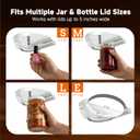 Upgraded Under Cabinet Jar Opener: One-Hand Jar & Can Opener for Stubborn Lids, Easier Grip for Tight Lids, Stainless Steel Teeth