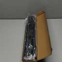 ALLZONE Heavy Duty Tension Shower Curtain Rod 42-83 Inches for Bathroom, Window, Non-Slip, Adjustable with Strong Spring Pole for Closet, Doorway, No Rust, No Drilling, Black