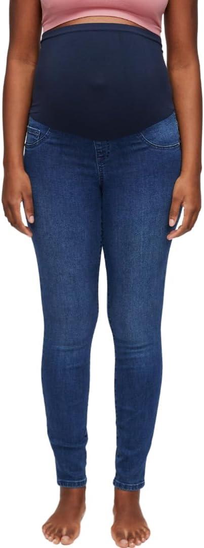 Motherhood Maternity Women's Indigo Blue Super Stretch Secret Fit Over The Belly Skinny Jeans