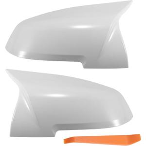 for BMW F20 F22 F23 F30 F31 F32 F33 F36 F87 M2 X1 E84 Driver Passenger Side Mirror Covers Cap Replacement Rearview Mirror Guard Covers White 1 Pair