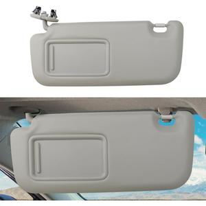 INTGET Driver Side Sun Visor for Toyota Corolla 2007 2008 2009 2010 2011 2012 2013 Accessories Leather Car Sun Protection Visors Replacement with Mirror(Beige-Driver Side)