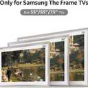 TV Frames 55" Deco Only for Samsung The Frame TV and Pro TVs (Fits 2021-2026, LS03A, LS03B, LS03C, LS03D, LS03FA, LS03FW, LS03HE, LS03HW), Alloy Bezel Modern & Minimalist Styles, Easy Installation, Interchangeable Bezels for Home Decor