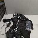 Stick Figure Costume Kids Stickman Jumpsuit with Light up Glasses Halloween Glow in the Dark Outfits for Boys Girls (X-Small/Height:38"-41")