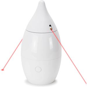 PetSafe Zoom Rotating Laser Cat Toy - Encourages Multi-Cat Play - Dual Red Laser Beams - Motion Toy - Whisper Quiet Operation - Battery Operated