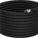 POHIR 8AN CPE Fuel Line 20FT, Steel Braided Nylon Transmission Oil Cooler Lines Hose 1500 PSI for Gasoline Diesel Hydraulic