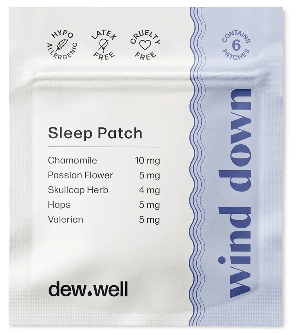 6-Pack Wind Down Sleep Patches with Chamomile to Support Restful Sleep – No Melatonin & No Latex – Wearable, Easy to Use for Adults - Sleepy Stickers