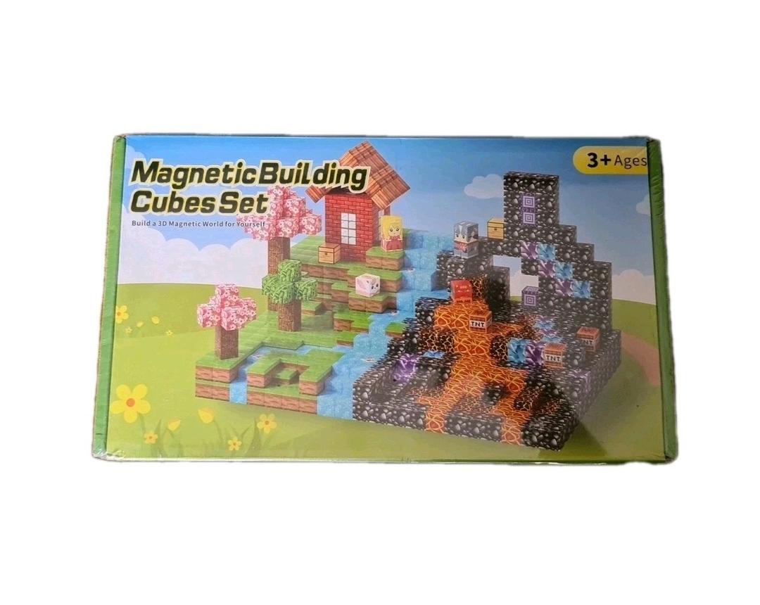 Mzyxxel Magnetic Blocks 84 PCS Magnetic Building Blocks, 3+ STEM Montessori Sensory Toys, Magnetic Cube for for 3 Years Old Boys & Girls Birthday Gifts