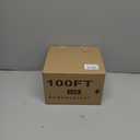 luckystyle 100FT LED Outdoor String Lights with Remote, 35+ 1 Shatterproof Bulbs Waterproof and Dimmable Patio Lights for Porch, Garden, Backyard, Deck, Balcony, 2200K Hanging Lighting (Warm Yellow-2200K)