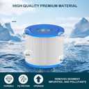 Type Hot Tub Spa Filter Replacement Compatible with Lay-Z-Spa, Coleman SaluSpa 90352E 58323 90427E, Inflatable Hot Tub, Swimming Pool Pump Filter Type Cartridge, 12 Pack
