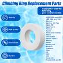 Menkxi 6 Pack Pool Cleaner Accessories Compatible with Maytronics Dolphin Robotic Pool Cleaners 4 Climbing Rings Replacement 6101611-R4 2 Robot Timing Track 9983152-R2