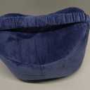 Knee Pillow for Side Sleepers - Relief from Sciatica Pain, Back/Leg Pain, Pregnancy, Hip and Joint Pain Memory Foam Leg Pillow + Free Sleep Mask and Ear Plugs (Blue)