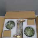 Vintage Wall Sconce Set of Two, Battery Operated Wall Sconce with Deep Green Tulip Glass Lampshade Rechargeable Wall Light with Remote Control for Bedroom,Living Room, Hallway, Aisle