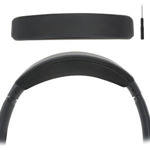 Headband Pad for Bose QuietComfort QC45 QC35II QC35 Headband Cushion Cover with Protein Leather& Memory Foam (Black)