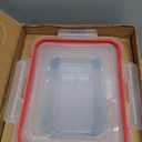 Pyrex Freshlock (4-Pack) Mixed Sized Glass Food Storage Containers Set, Airtight & Leakproof Plastic Locking Lids BPA-Free, Meal Prep Containers Set, Freezer Dishwasher Microwave Safe