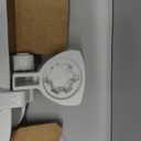 Mayfair Athens Toilet Seat, Easy Clean Hinges and Durable Wood Seat, Round, White