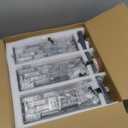 Black Pendant Lighting Modern Pendant Light, Mini Crystal Chandeliers,Adjustable Pendant Light Fixture for Kitchen Island Dinning Room Bedroom (3 Pack)