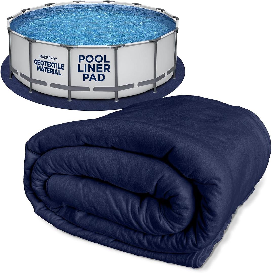 Shop Square 15-Foot Pool Liner Pad for Above Ground Pools - Under Pool Padding, Above Ground Pool Pad, Puncture Protection, Extend Liner Life, Durable Geotextile Material