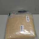 Linen Back Car Seat Cover, Anti-Slip Long Bottom Rear Seat Cover Protector with Storage Pockets, Breathable Linen Rear Bench Seat Protector Cushion Pad for Most Vehicles (Beige, Back)