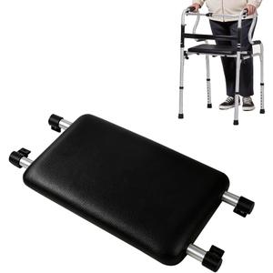 Walker Seat Cushion - Waterproof and Anti-Slip Pad, Suitable for Replacement Accessories of Folding Walkers, Providing Comfortable Support for the Elderly and Disabled (PU-Black)