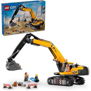 LEGO City Construction Excavator Toy - Building Toys for Boys & Girls, Ages 8+ - Functional Kids Construction Truck W/Minifigures - Gifts for Birthdays & Holidays - 60420
