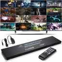 HDMI Multiviewer 16X1 1080P HDMI Quad Screen Multi Viewer Splitter 16 in 1 Out Seamless Switch 4 8 16 Way Display Screen Divider 16 HD Video Signal On the Same One Screen 4 models 1x1 4x1 8x1 16x1 Etc