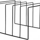 Vinyl Record Storage Holder Stand – Vinyl Coated Metal Wire Rack Holds