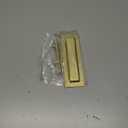 Pocket Door Pull and Edge Pull Set Brushed Gold, 6Inch Handles Hardware Latch,Recessed Finger Flush Pulls,for Closet,Sliding,Barn Door