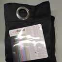 ChrisDowa Blackout Curtains 78 inches Long for Bedroom - 2 Panels Set Grommet Thermal Insulated Room Darkening Curtains for Living Room (Black, 42 x 78 Inch)